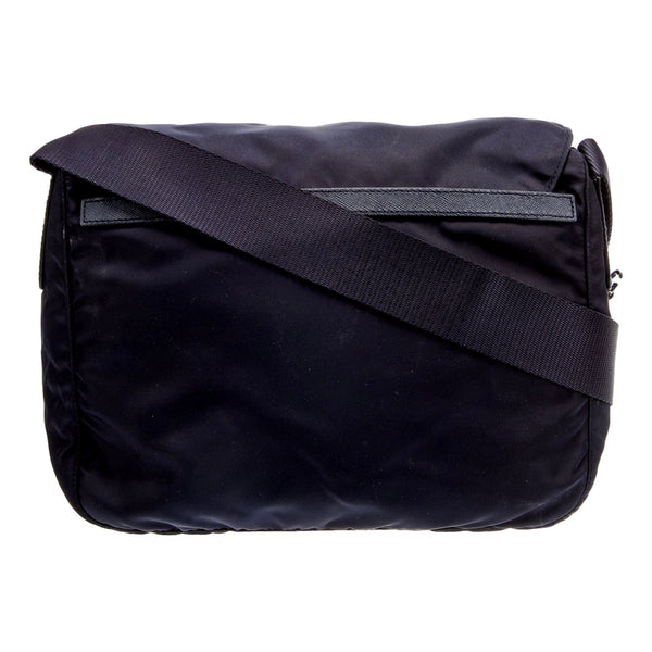 プラダ　メッセンジャーバッグ　ネイビー Prada Logo Tessuto Nylon Messenger Bag Navy Blue