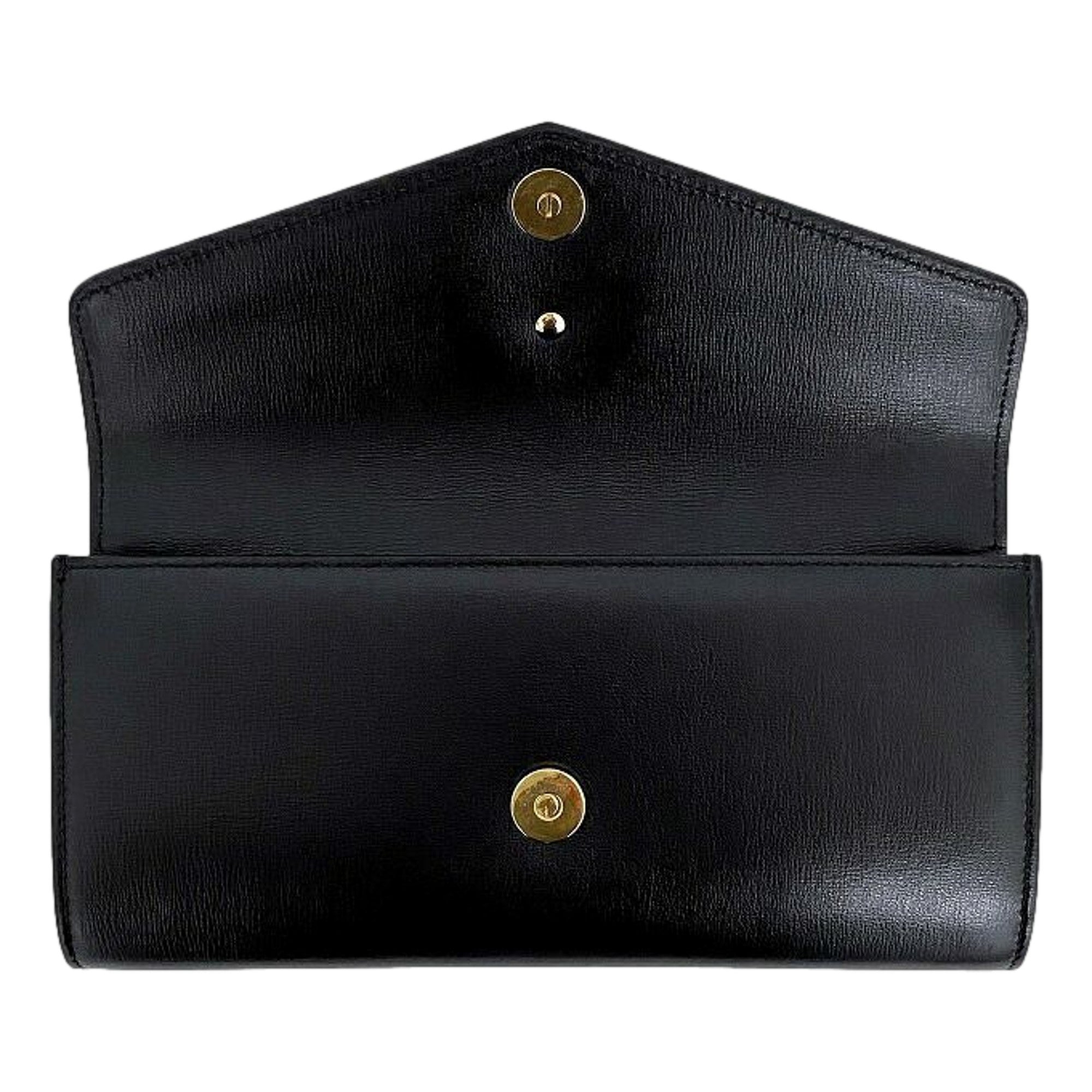 Gucci GG Black Leather Broadway Clutch