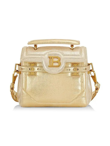 balmain 　leatherbag Smooth leather B-Buzz 23 bag black black - Women | BALMAIN