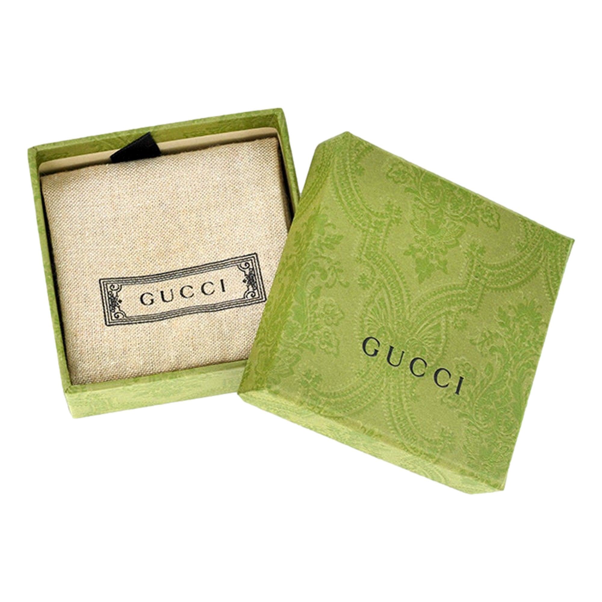 Gucci Signature GG Logo Sterling Silver Keychain Charm