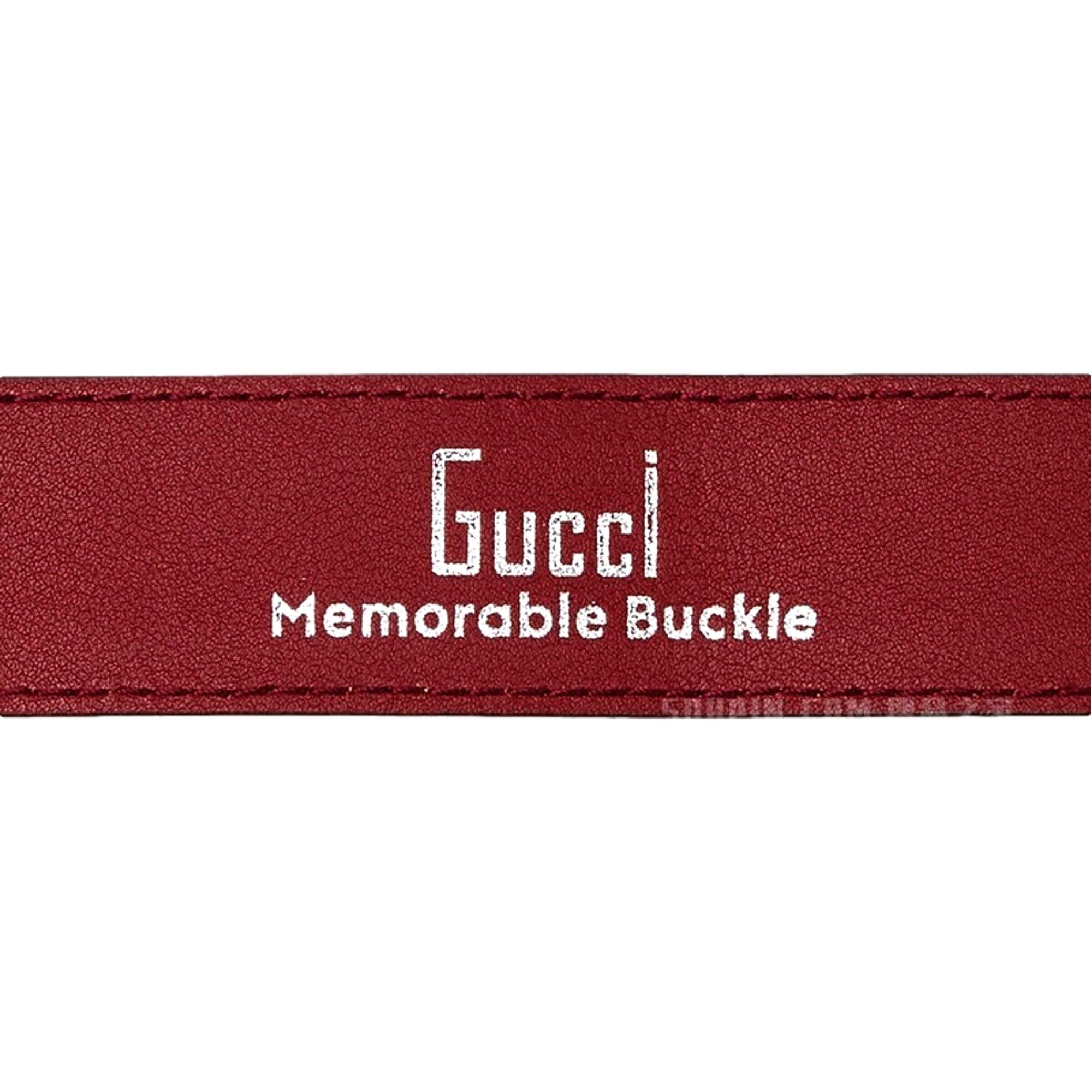 Gucci Memorable Floral Engraved G Buckle Leather Belt Burgundy 85/34