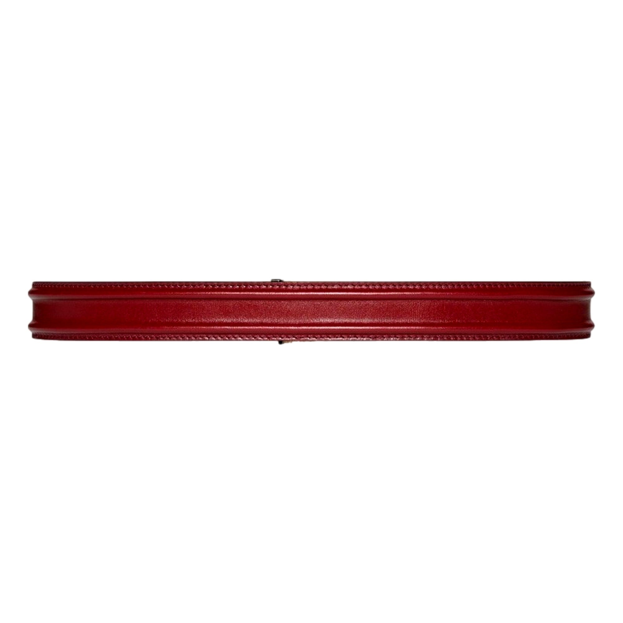 Gucci Memorable Floral Engraved G Buckle Leather Belt Burgundy 85/34