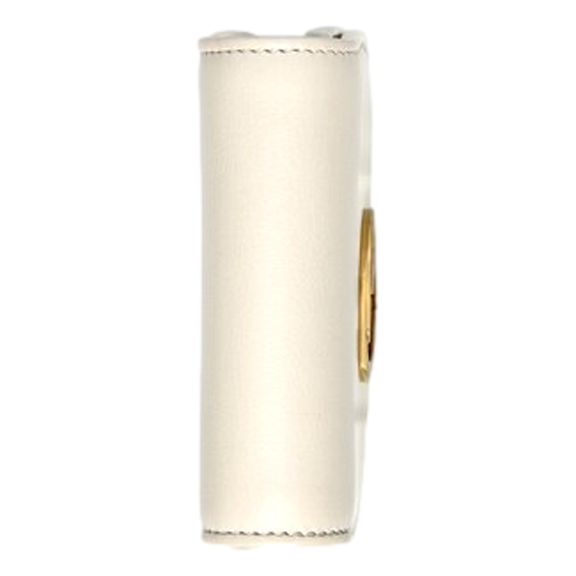 Gucci GG Blondie Mini Ivory Leather Wallet On A Chain