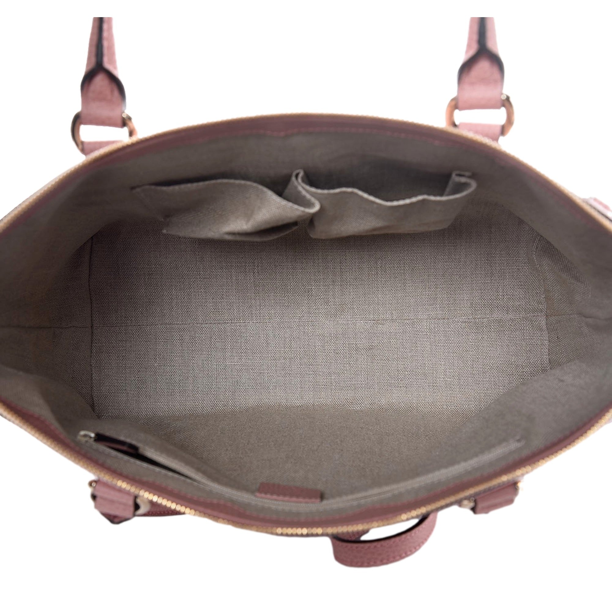 Gucci Dollar Calfskin Interlocking GG Charm Convertible Satchel Tote Soft Pink