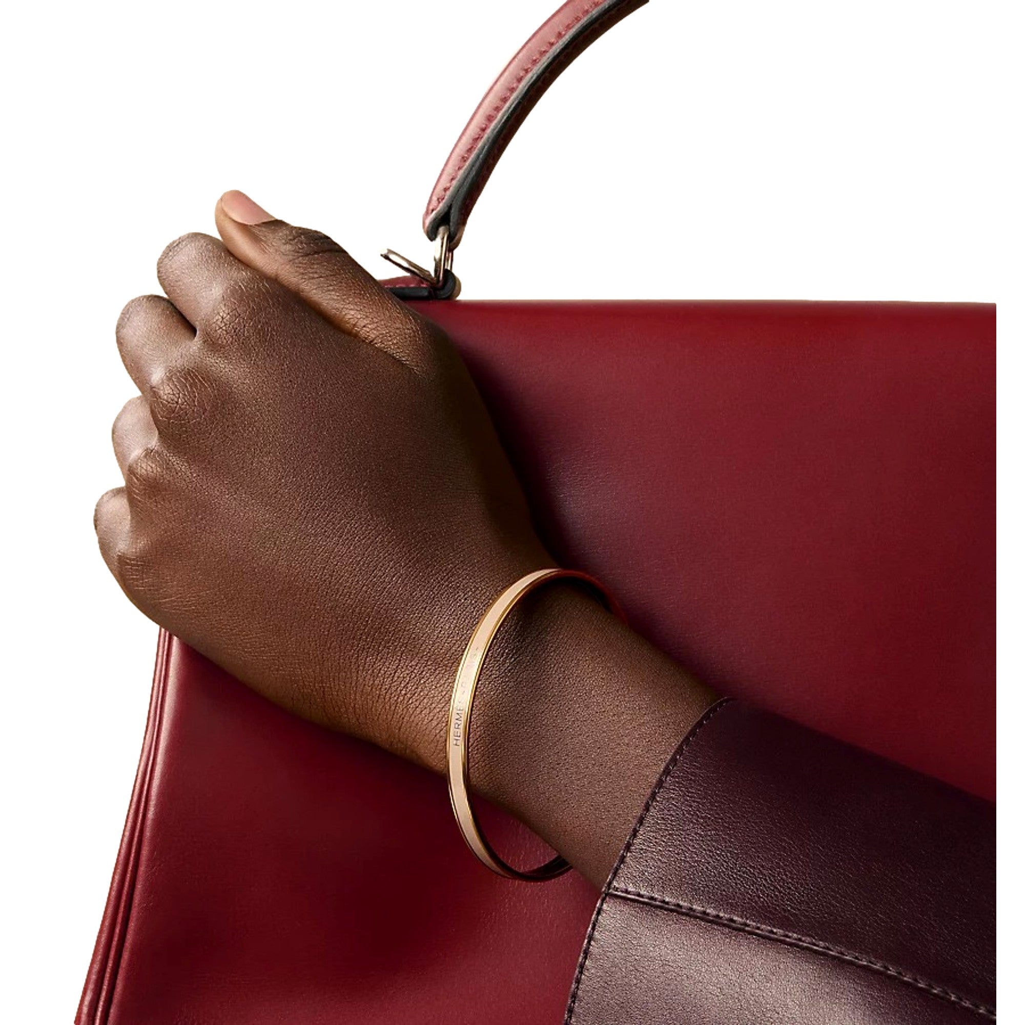 Hermès Beige and Gold Uni Bangle