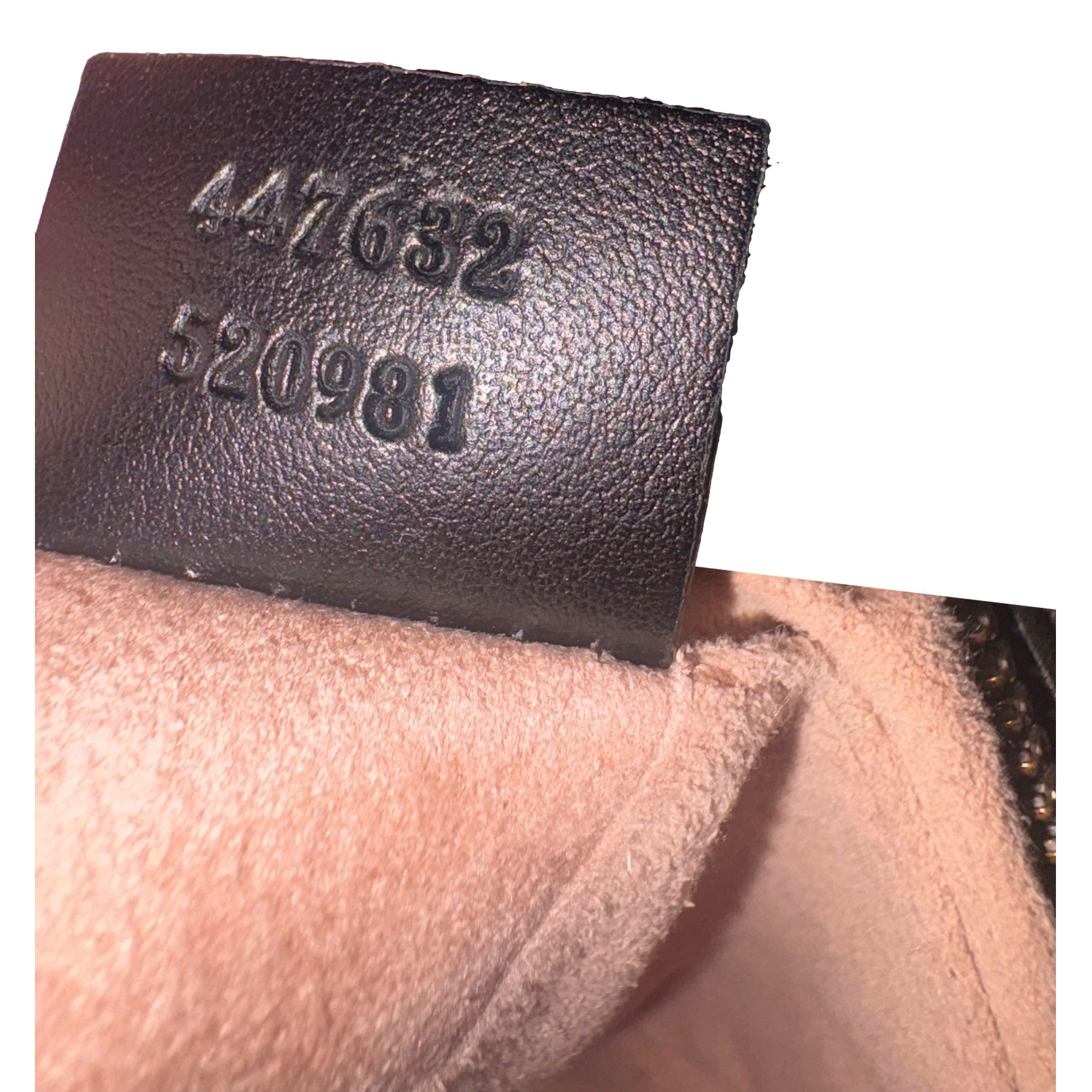 Gucci Calfskin Matelasse Small GG Marmont Chain Crossbody Bag Black