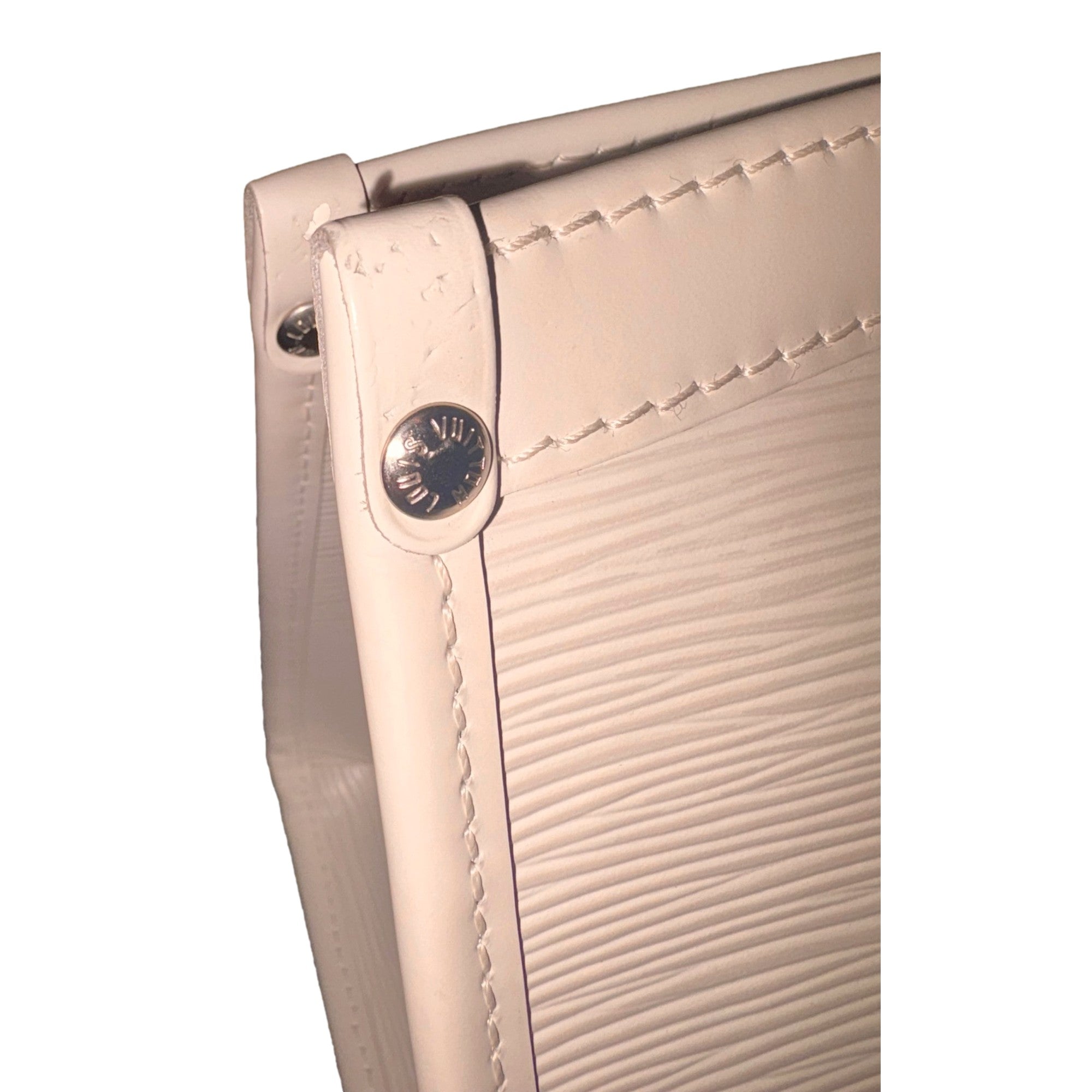 Louis Vuitton Madeleine PM Epi Shoulder Bag White