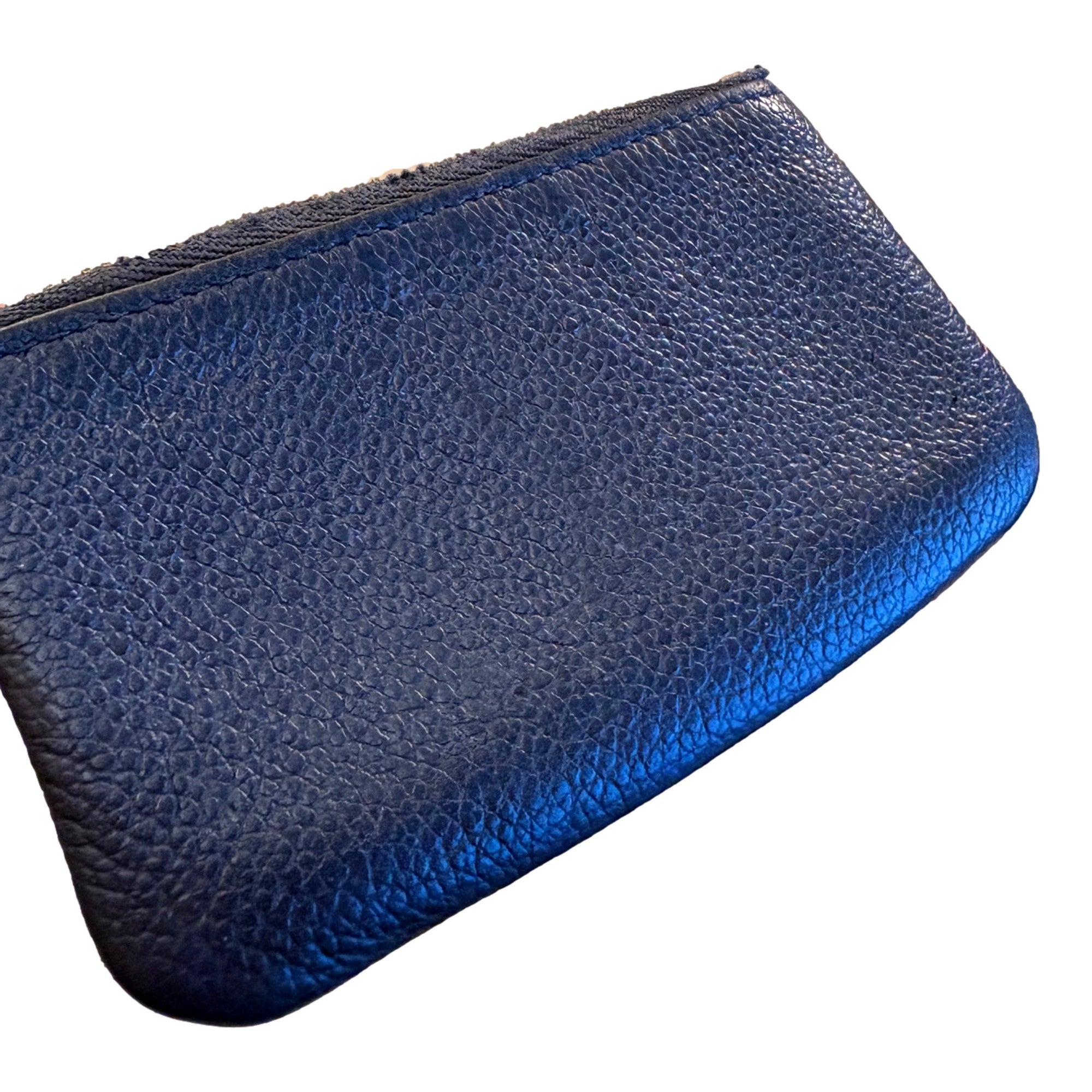 Louis Vuitton Metallic Empreinte Monogram Giant Key Pouch Navy Nacre