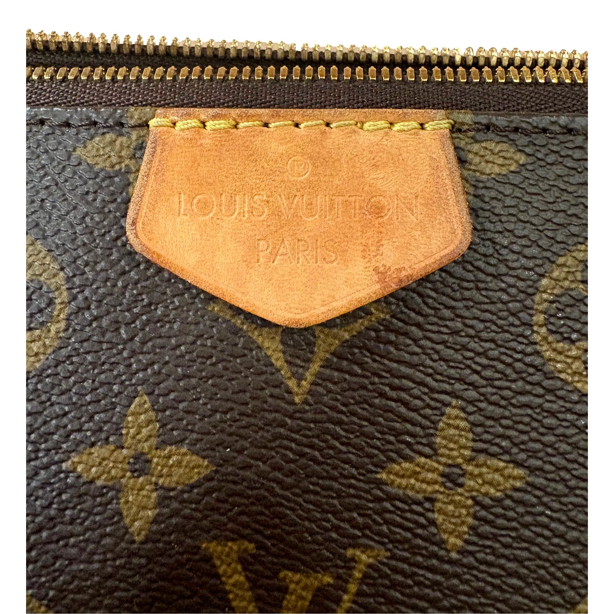 Louis Vuitton Multi Pochette Accessoires Classic Monogram Khaki Crossbody