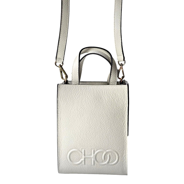 目立つCHOOロゴ★Jimmy Choo CHOO MINI クロスボディバッグ MILK 目立つCHOOロゴ☆Jimmy Choo CHOO MINI クロスボディバッグ MILK