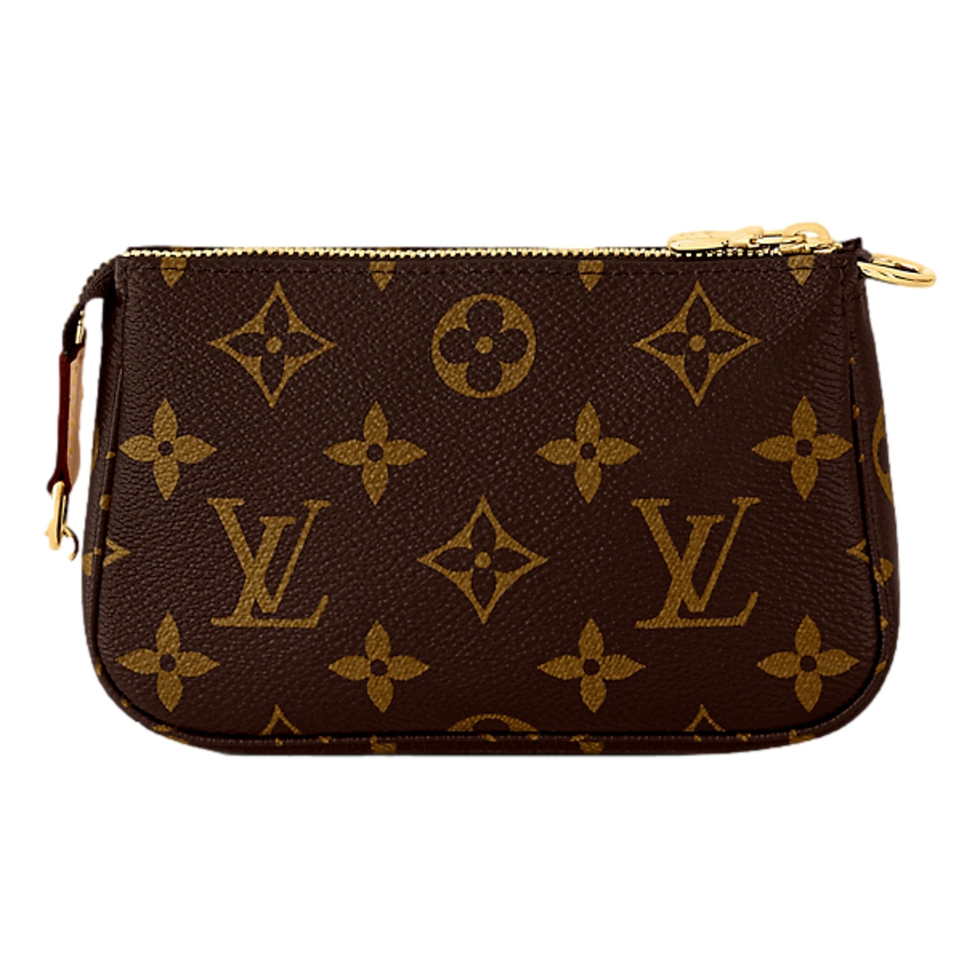 Louis Vuitton Classic Monogram Mini Pochette Purse with Chain Handle