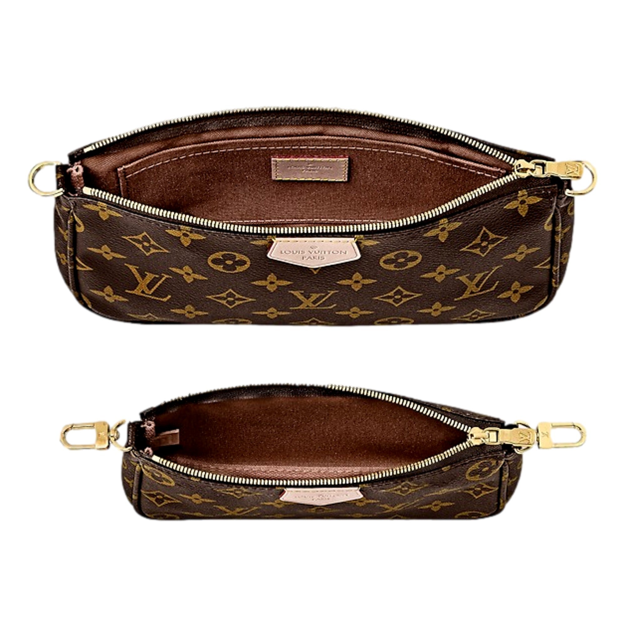 Louis Vuitton Multi Pochette Accessoires Classic Monogram Khaki Crossbody