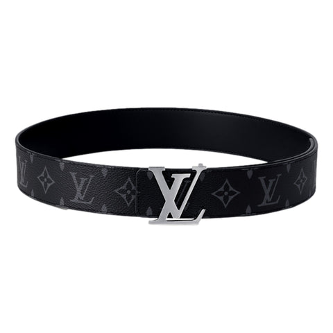 Louis Vuitton LV Intiales Silver Buckle Belt Canvas