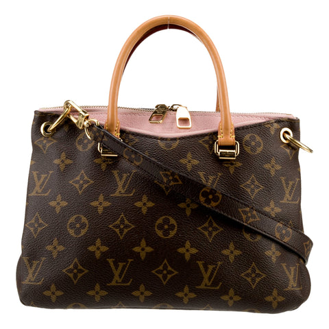 Louis Vuitton Pallas BB Monogram with Pink Leather Cross Body Bag