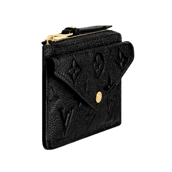 RECTO■25SS_RC CARD WALLET■正規品★人気 Louis Vuitton Recto Verso Black Leather Cardholder Wallet