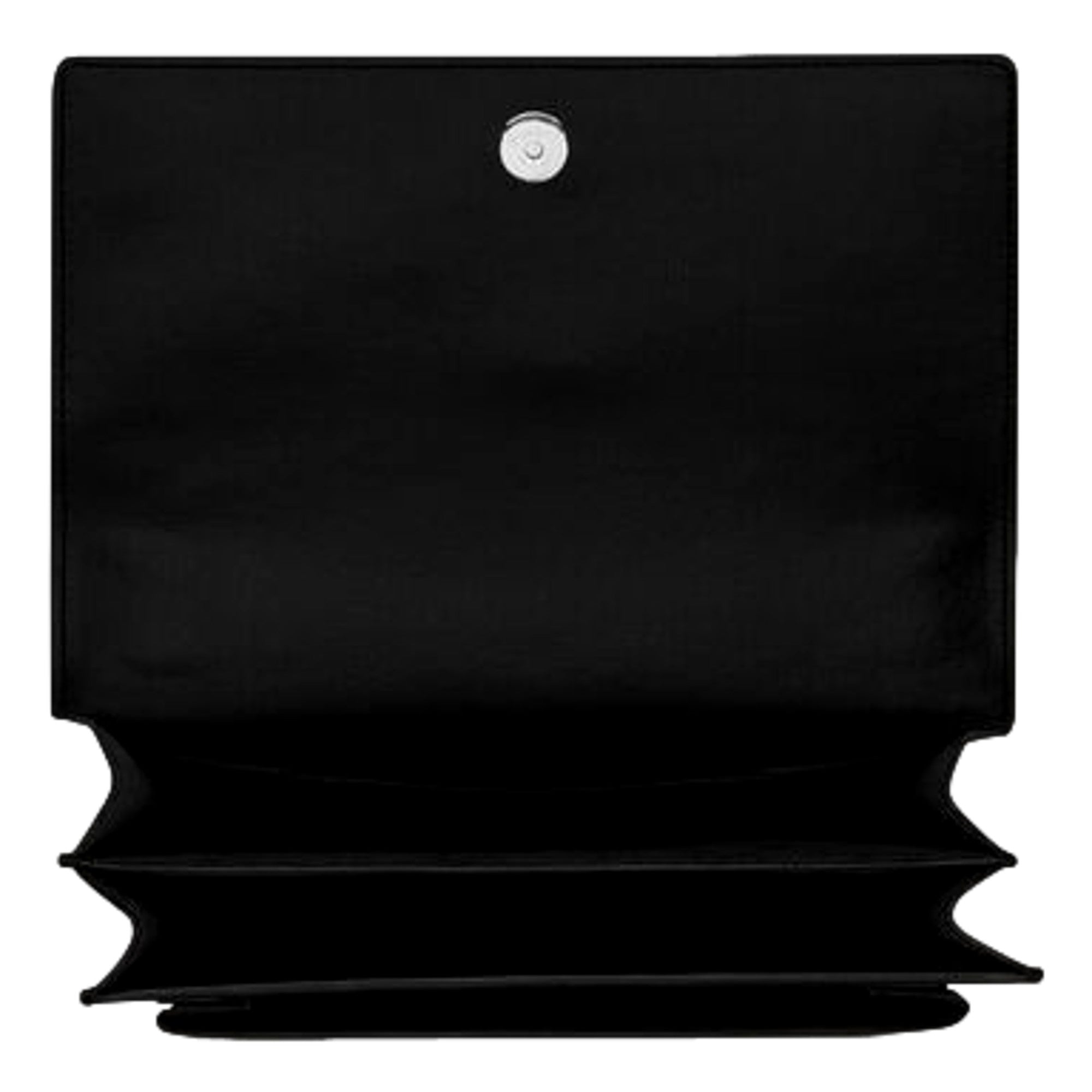 Saint Laurent Sunset Black Smooth Leather Chain Strap Handbag Crossbody