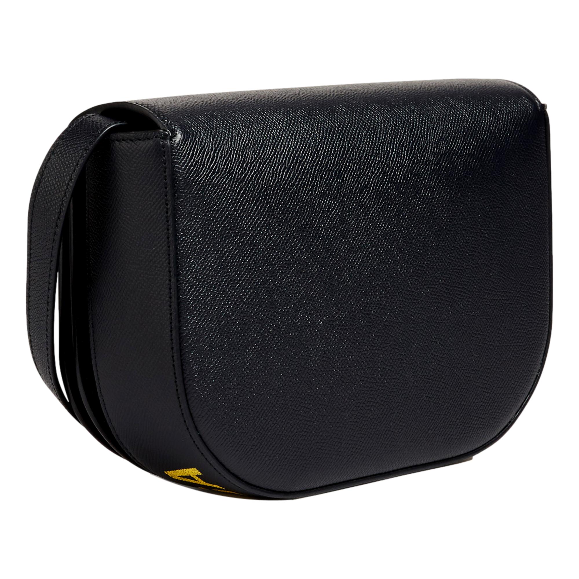 Balenciaga Ville Day Navy Grained Leather Shoulder Bag 627978 at_Queen_Bee_of_Beverly_Hills