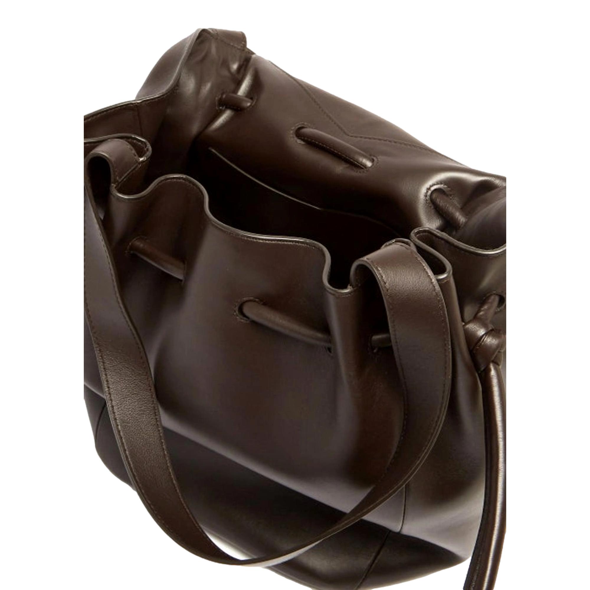 Bottega Veneta Beak Large Brown Calfskin Shoulder Bag 666511 at_Queen_Bee_of_Beverly_Hills