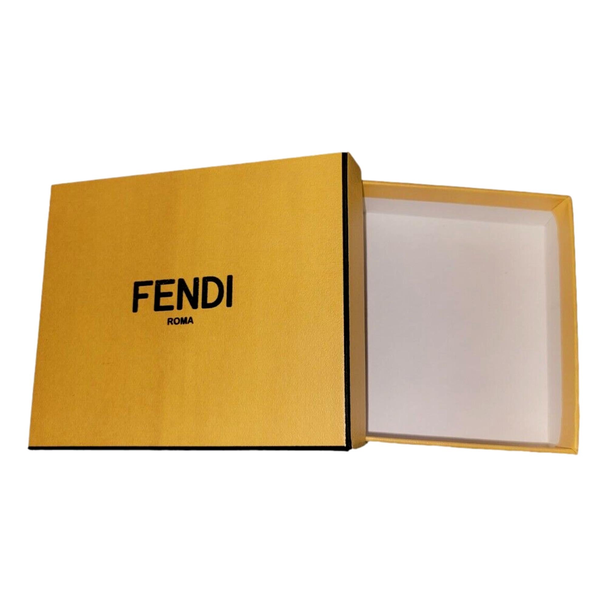 Fendi Peekaboo Kiwi Green Grained Leather Card Case Wallet at_Queen_Bee_of_Beverly_Hills