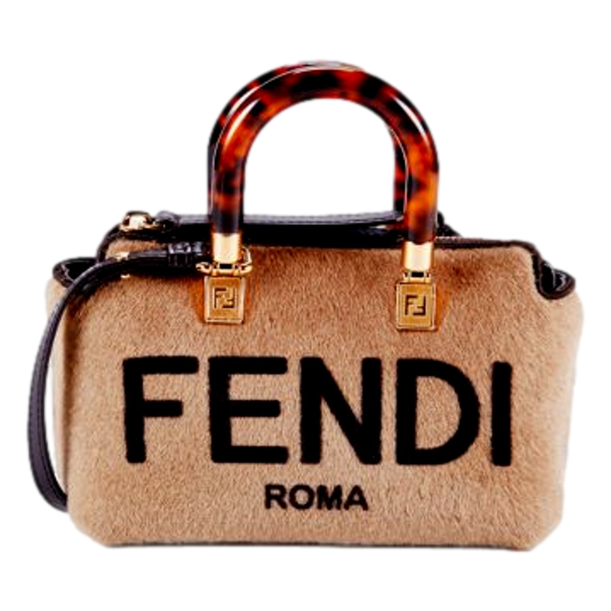 Fendi Roma By The Way Lamb Fur Mini Cross Body Bag – Queen Bee of