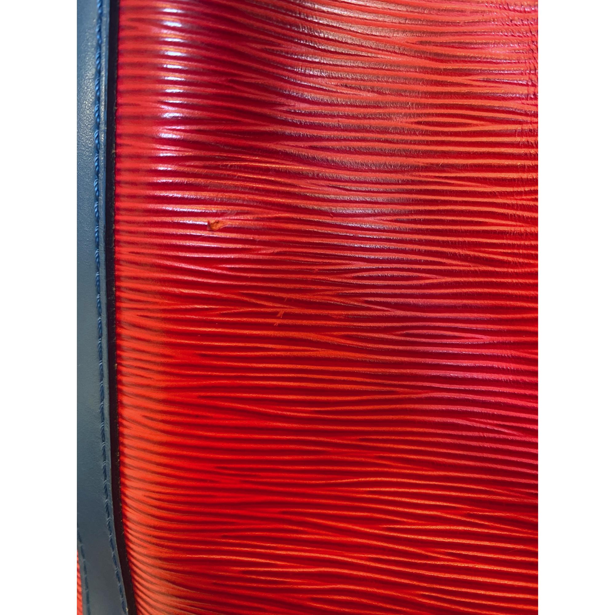 Louis Vuitton Noe Red Tri-Color Leather Drawstring Bucket Shoulder Bag at_Queen_Bee_of_Beverly_Hills