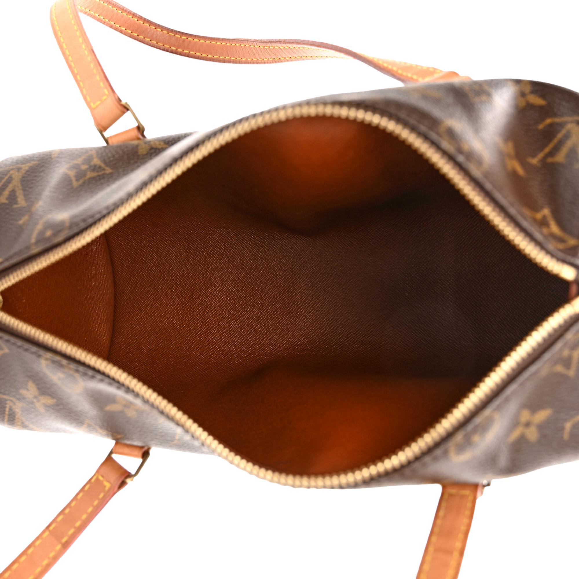 Louis Vuitton Papillon 26 Brown Monogram Canvas Top Handle Bag at_Queen_Bee_of_Beverly_Hills