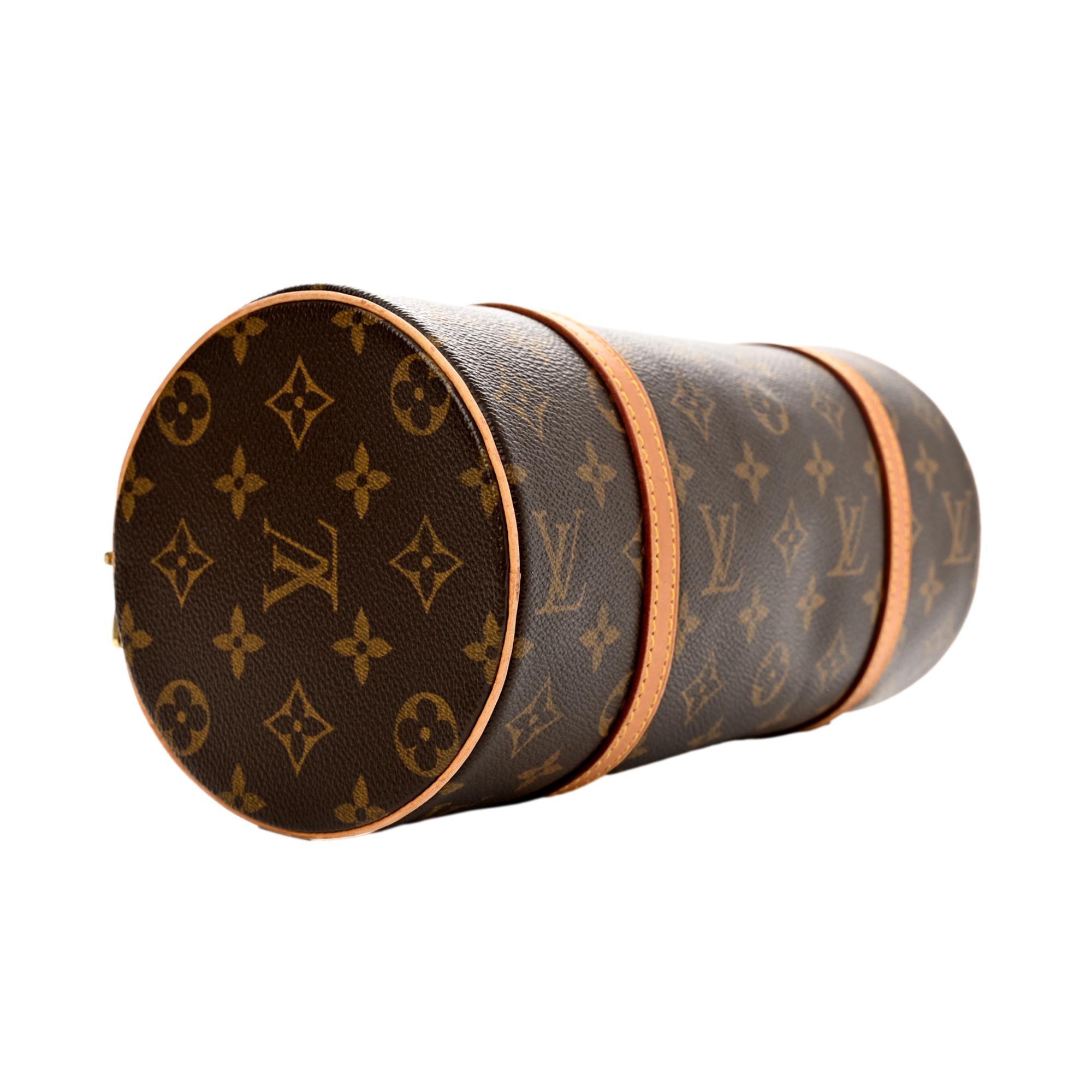 Louis Vuitton Papillon 26 Brown Monogram Canvas Top Handle Bag at_Queen_Bee_of_Beverly_Hills