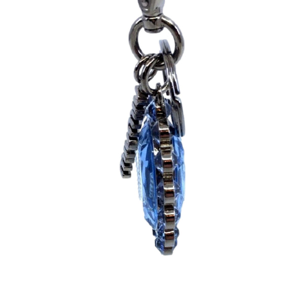 Miu Miu Trick Key Chain Ring Bag Charm Crystal Rhinestone