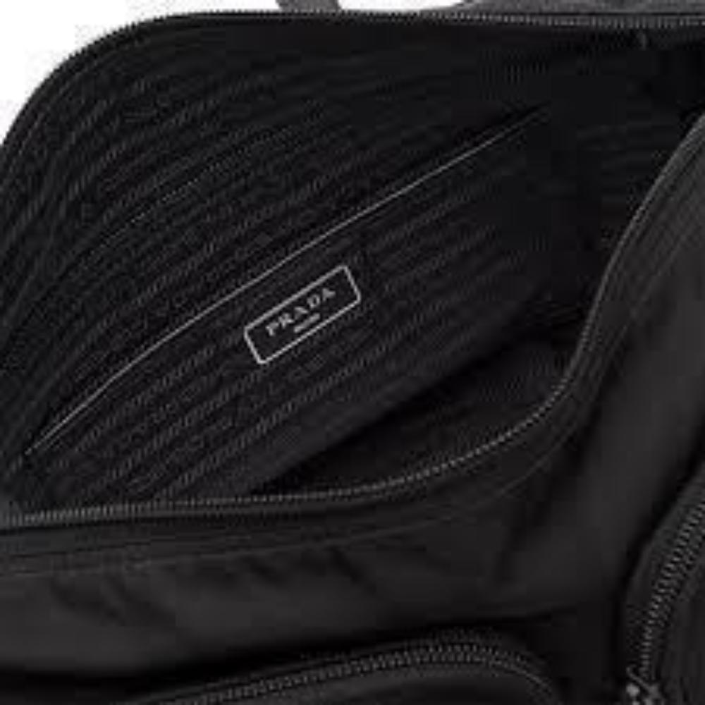 Prada Re-edition Black Vela Nylon Messenger Bag at_Queen_Bee_of_Beverly_Hills