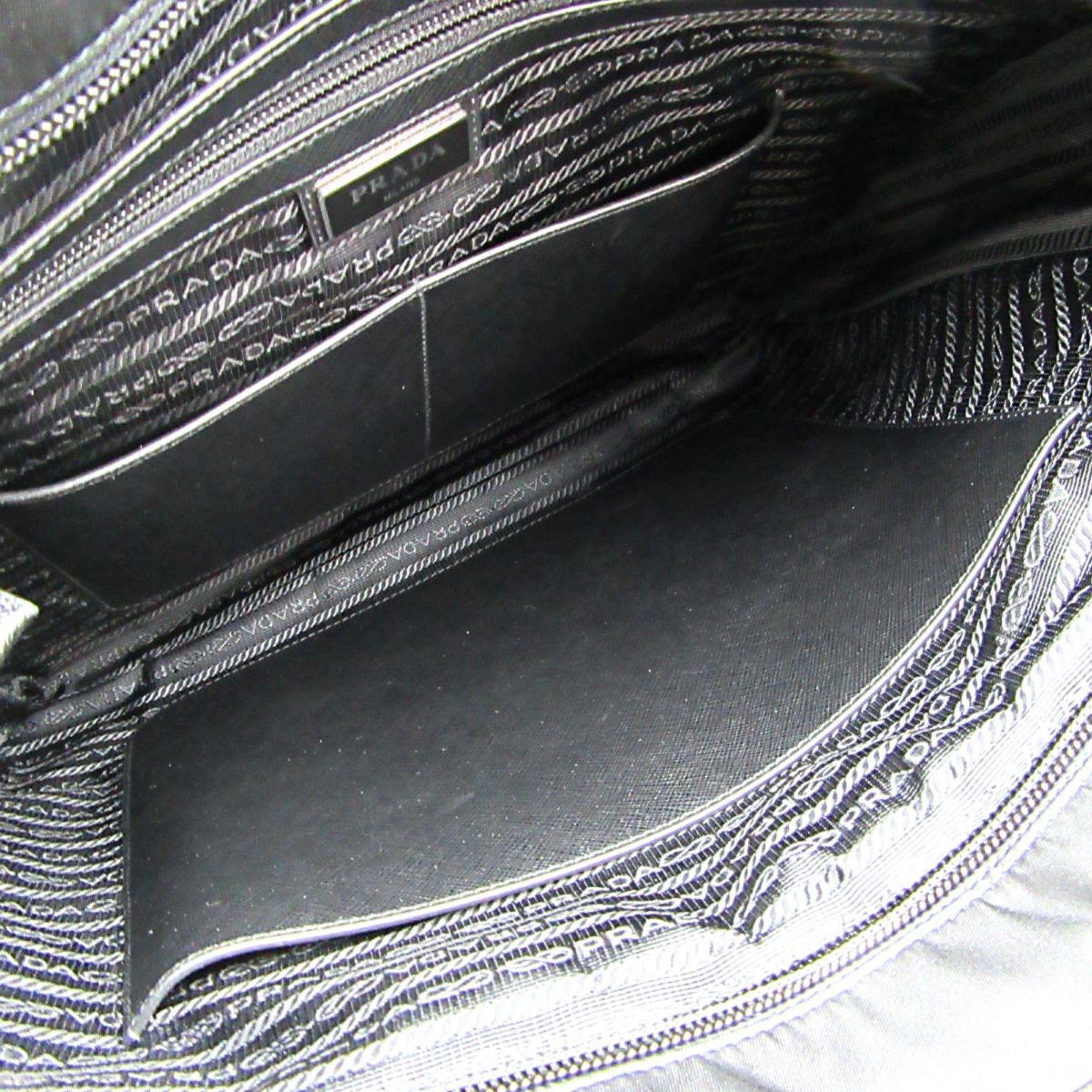Prada Re-Nylon Black Nylon and Saffiano Large Crossbody Tote Bag at_Queen_Bee_of_Beverly_Hills