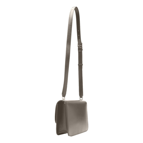 ALLSAINTS Suede/Leather Crossbody Bag, Taupe/Grey