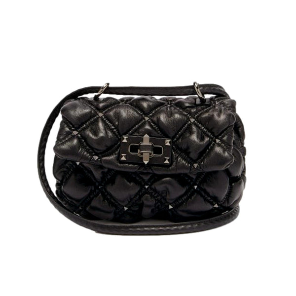 ショルダーバッグ・ポシェット 25AW VALENTINO Crossbody bags Red Black Valentino Garavani Locò Small Shoulder Bag With Jewel Logo