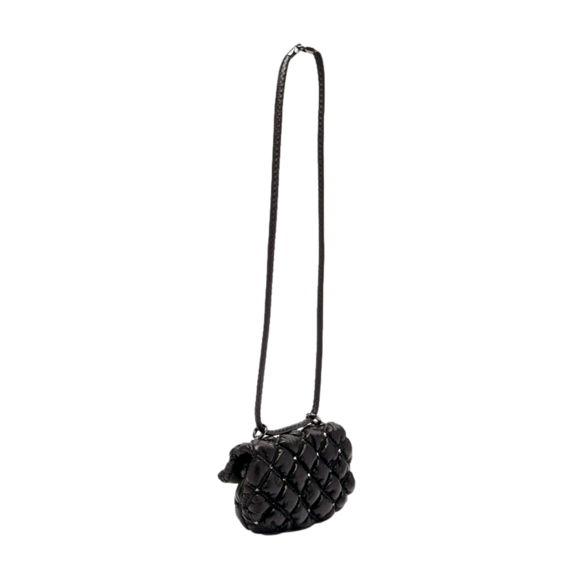 Valentino Garavani Spike Me Black Leather Crossbody Bag Small at_Queen_Bee_of_Beverly_Hills