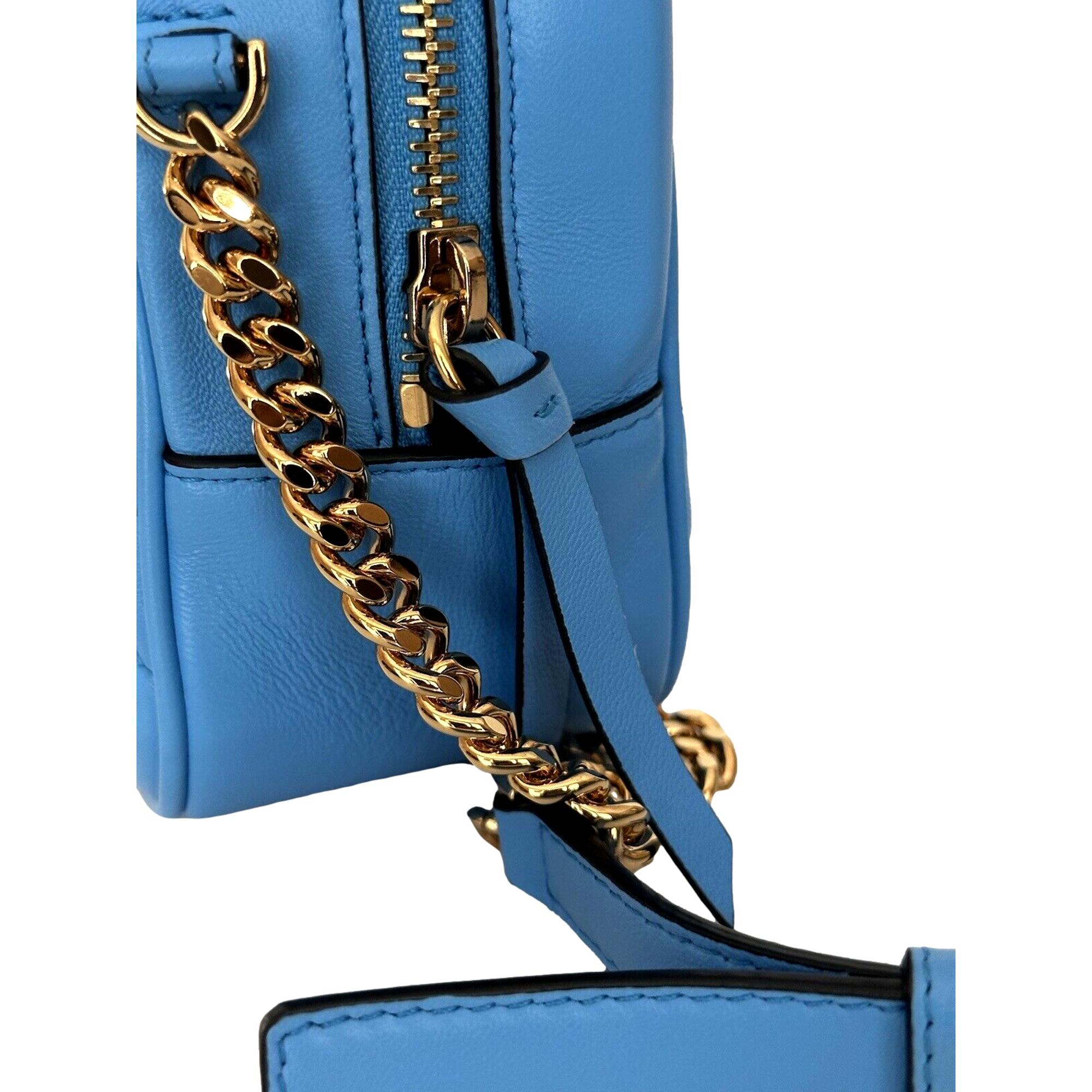 Versace La Medusa Blue Quilted Lamb Leather Medium Crossbody Bag at_Queen_Bee_of_Beverly_Hills