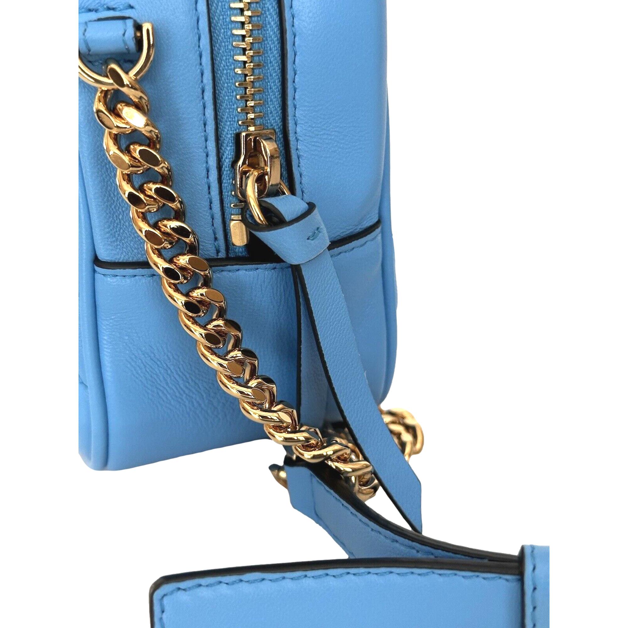 Versace La Medusa Blue Quilted Small Camera Crossbody Bag at_Queen_Bee_of_Beverly_Hills