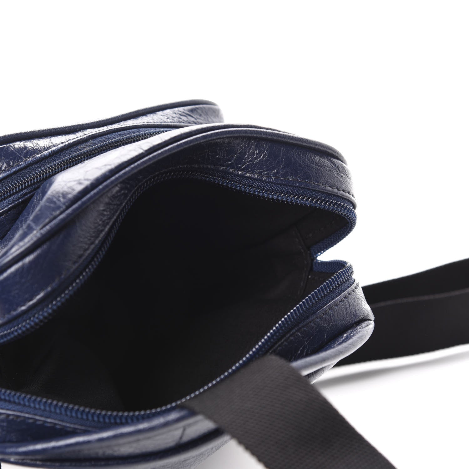 Balenciaga Arena Blue Lambskin Leather Backpack Bag 620260 at_Queen_Bee_of_Beverly_Hills