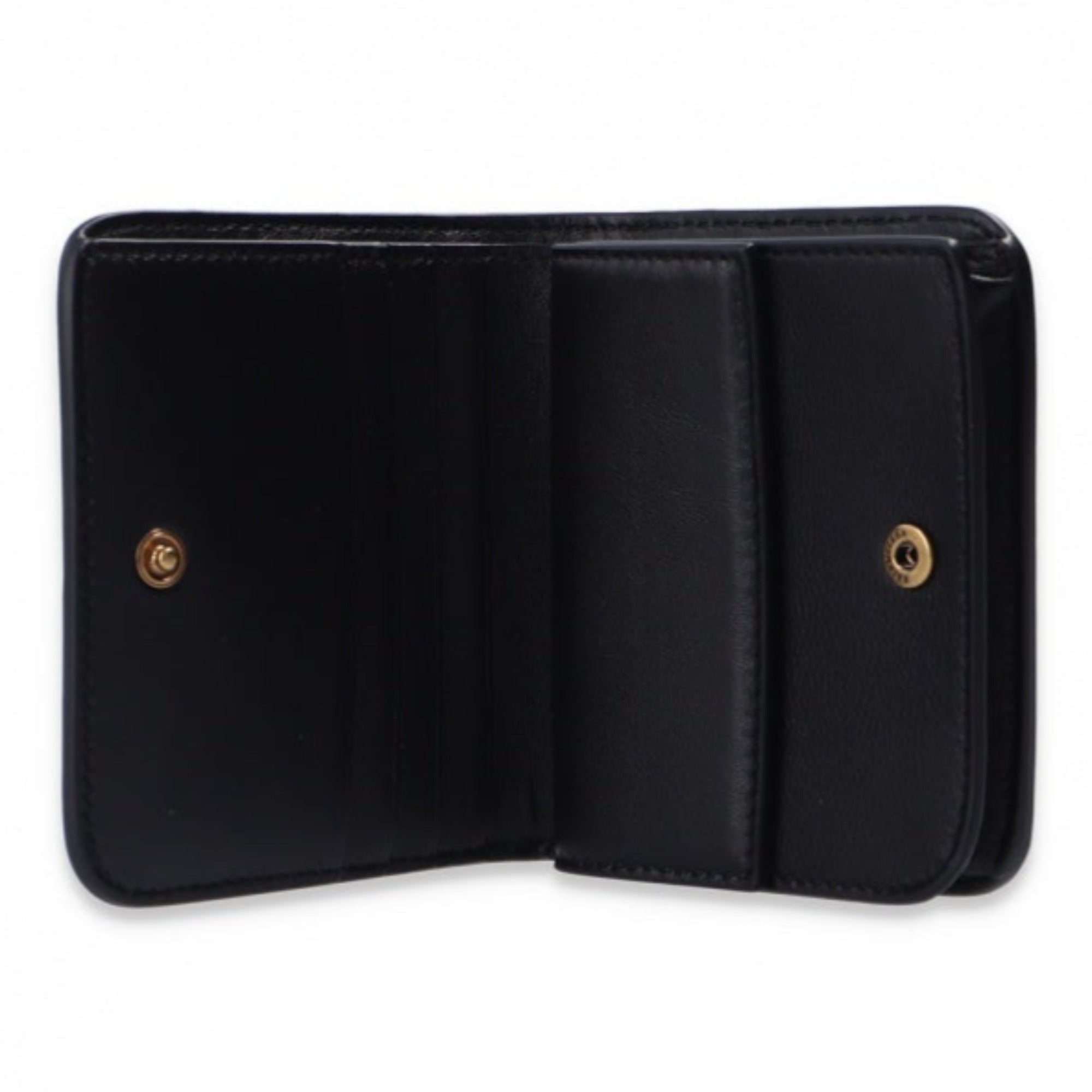 Balenciaga Black Calf Leather Crocodile Embossed Mini Wallet 601474 at_Queen_Bee_of_Beverly_Hills