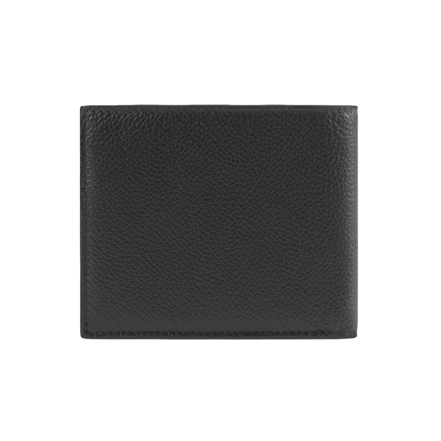 Balenciaga Cash Square Black Calfskin Leather Logo Bifold Wallet 594549 at_Queen_Bee_of_Beverly_Hills
