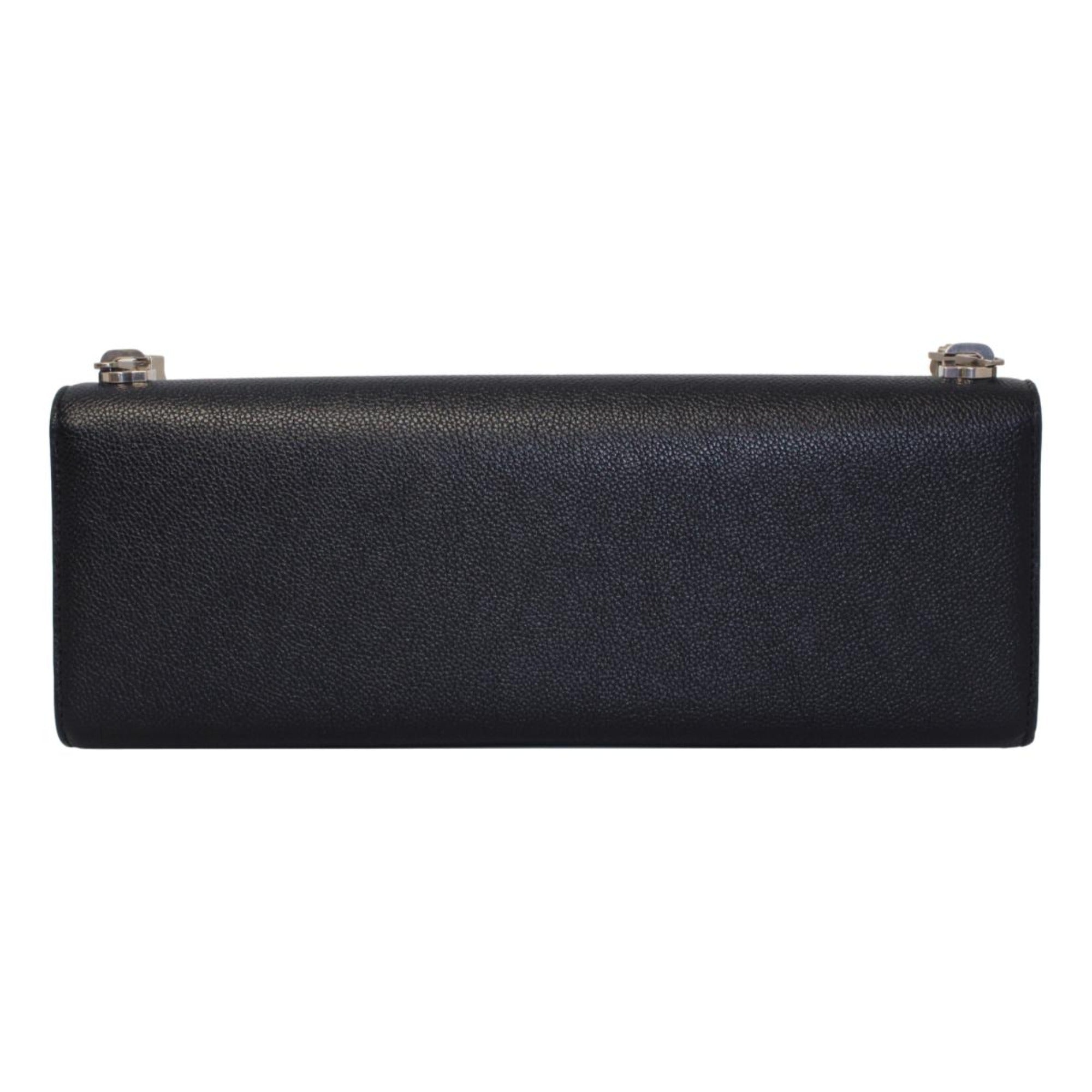 Balenciaga Essential Black Calfskin Leather Chain Shoulder Bag 657232 at_Queen_Bee_of_Beverly_Hills