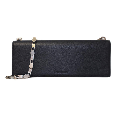 Balenciaga Essential Black Calfskin Leather Chain Shoulder Bag 657232 at_Queen_Bee_of_Beverly_Hills