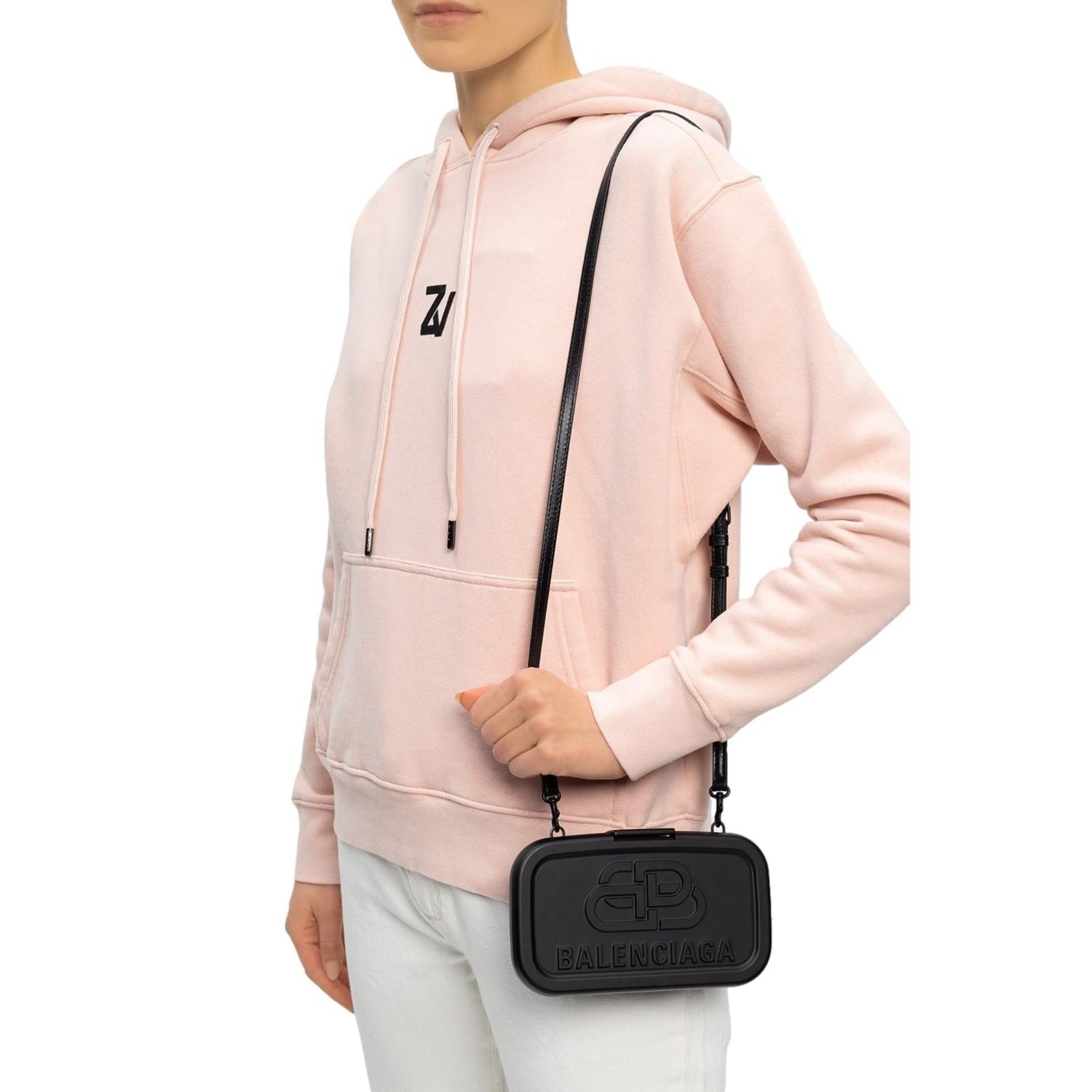 Balenciaga Lunch Box Black Shoulder Bag 638207 at_Queen_Bee_of_Beverly_Hills