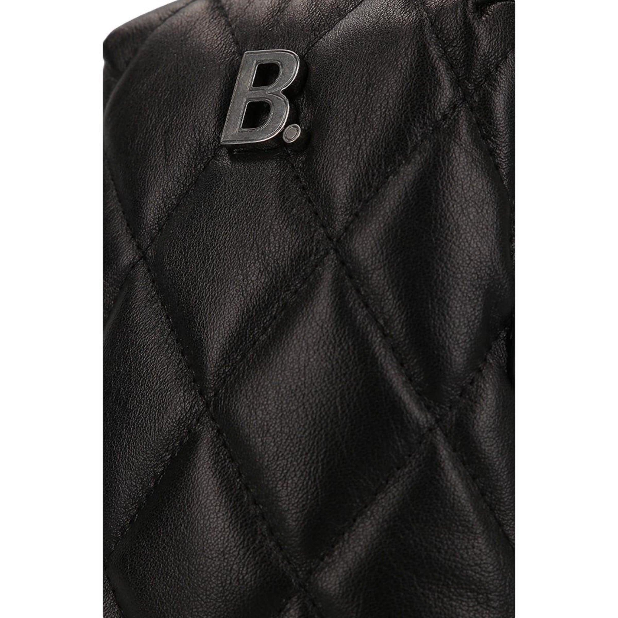 Balenciaga Touch Black Nappa Calfskin Leather Quilted Puffy Shoulder Bag 593375 at_Queen_Bee_of_Beverly_Hills