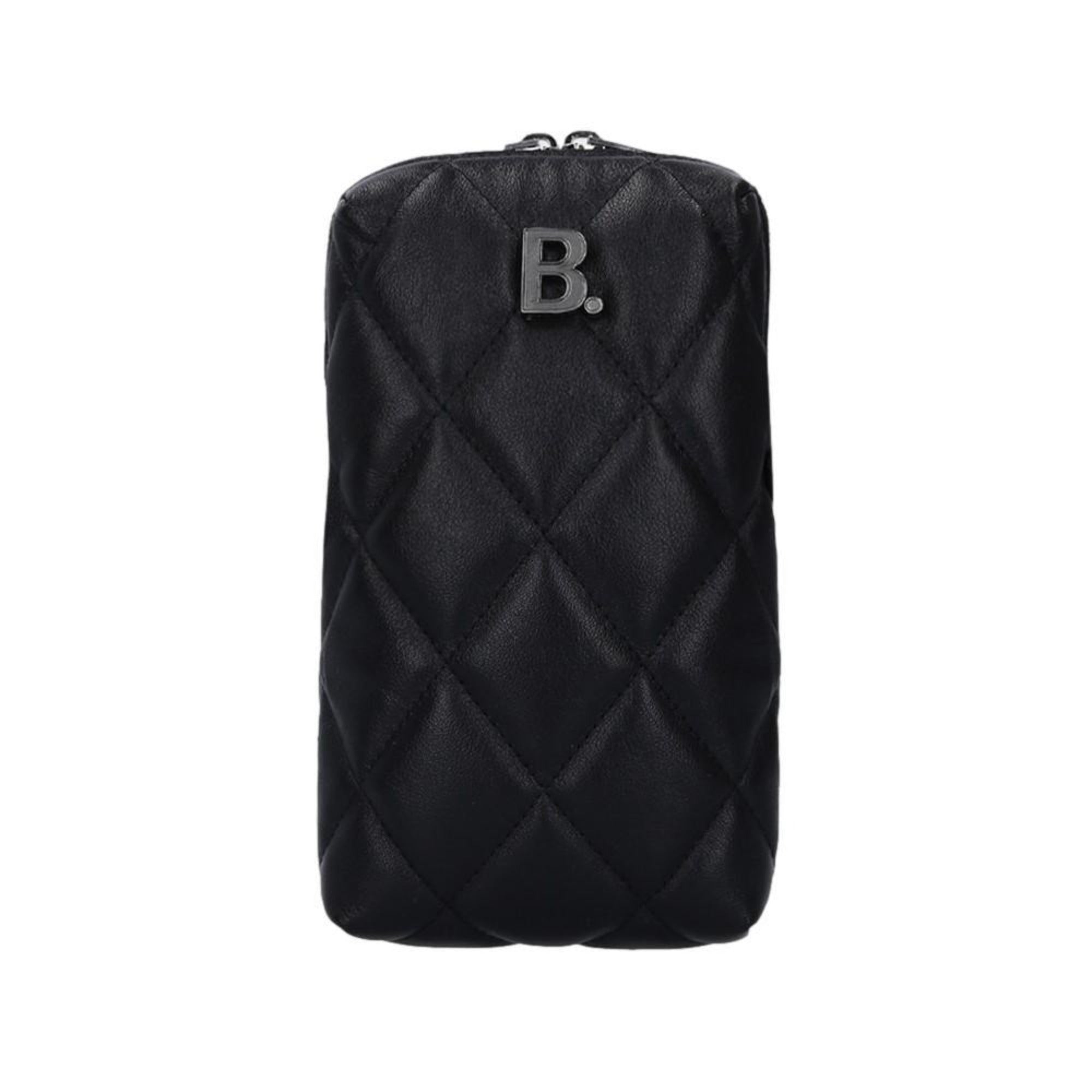 Balenciaga Touch Black Nappa Calfskin Leather Quilted Puffy Shoulder Bag 593375 at_Queen_Bee_of_Beverly_Hills