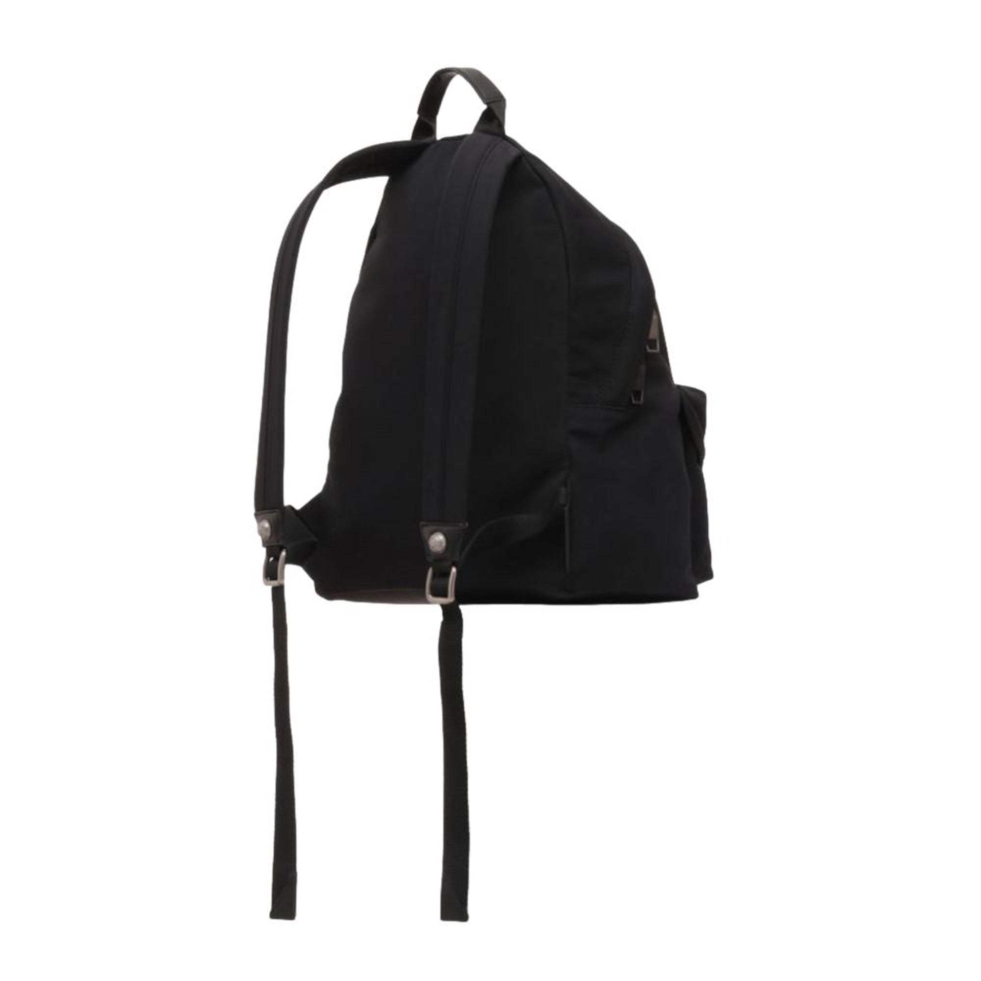 Balmain B-Back Black Nylon White Logo Backpack at_Queen_Bee_of_Beverly_Hills