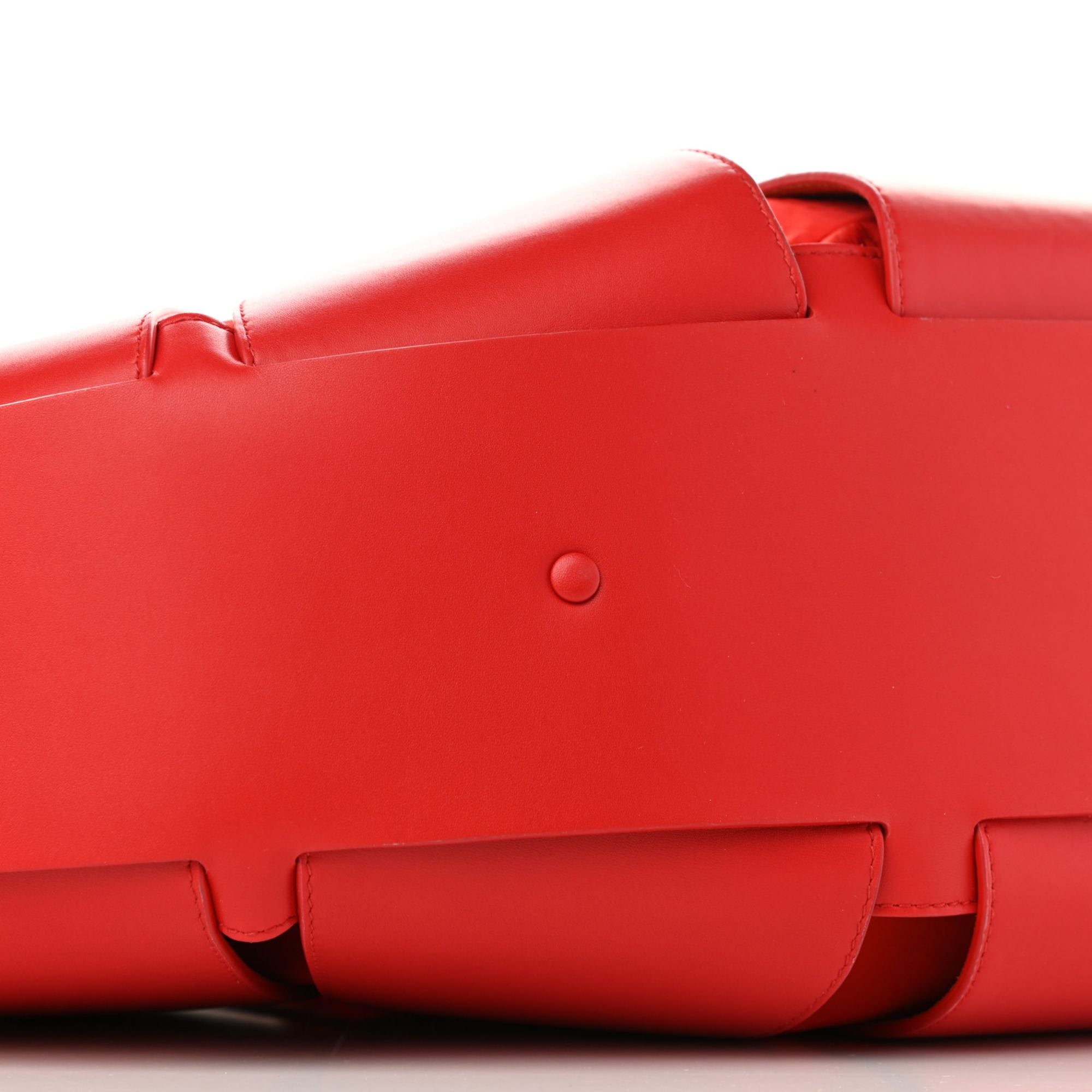 Bottega Veneta The Shell Bag 'Chili Tomato" French Calfskin at_Queen_Bee_of_Beverly_Hills