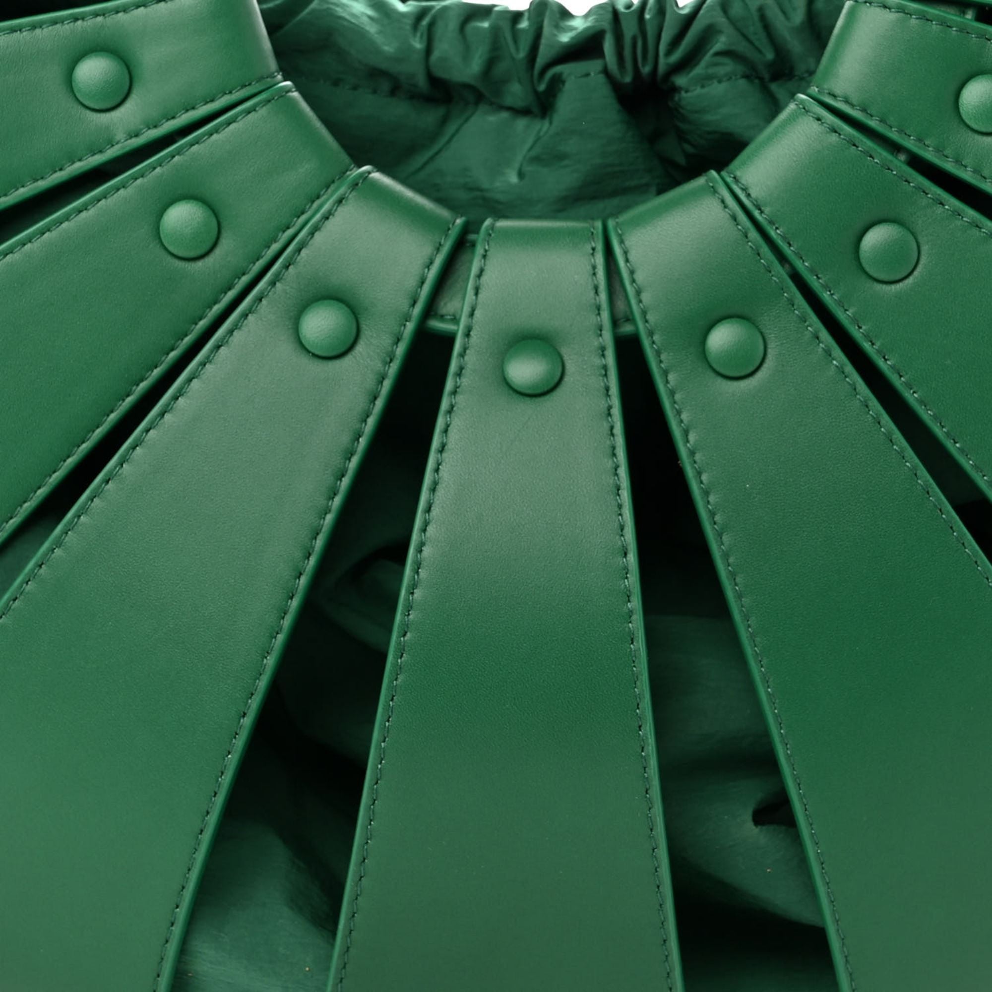 Bottega Veneta The Shell Bag 'Racing Green" French Calfskin at_Queen_Bee_of_Beverly_Hills