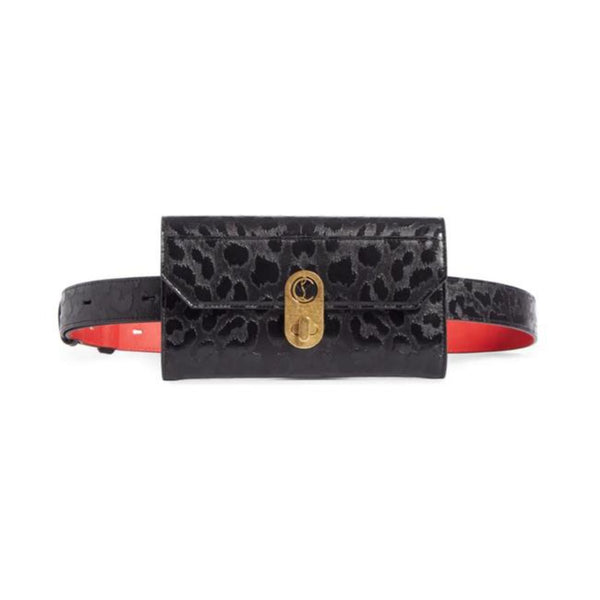 Christian Louboutin  Boudoir leopard printed leather belt bag