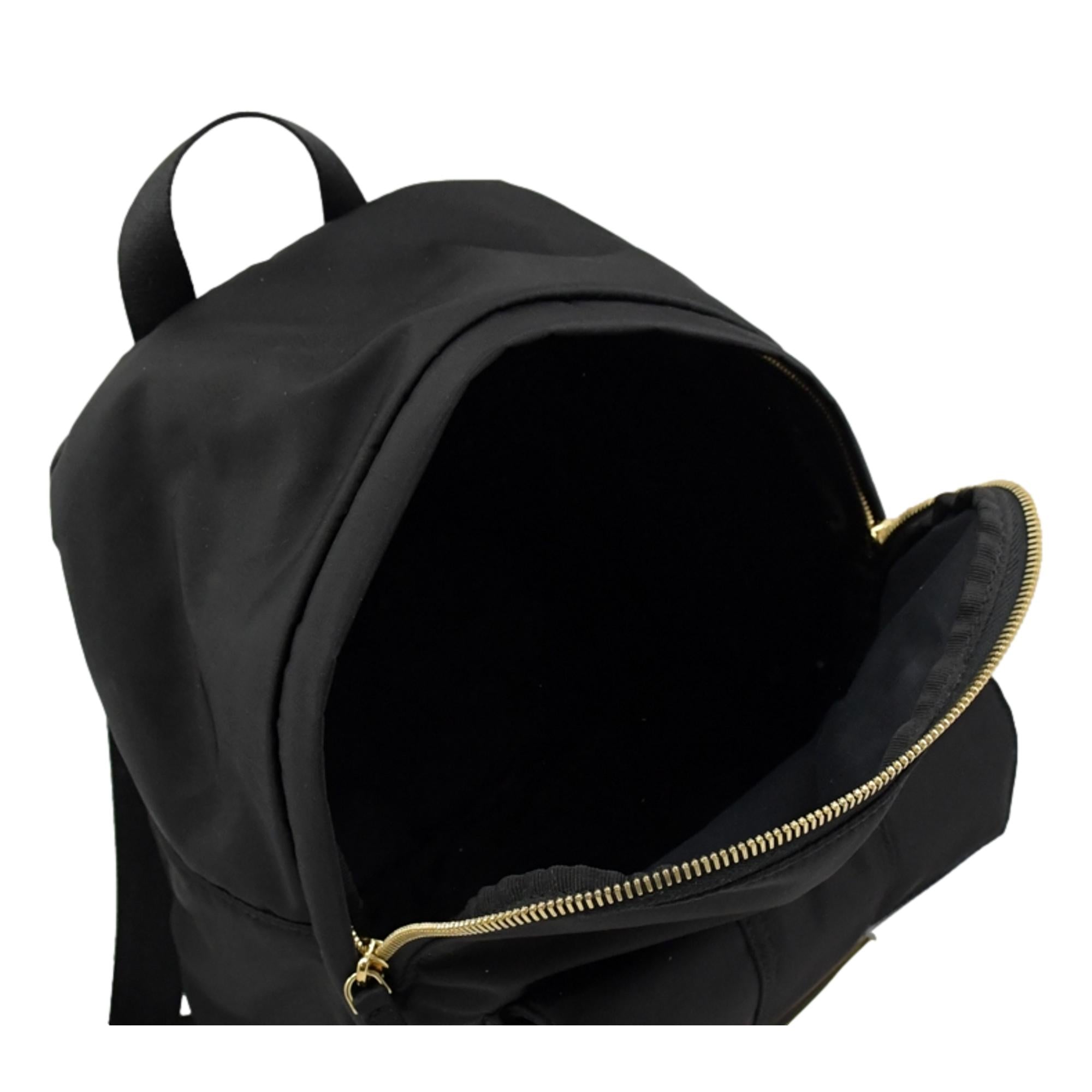 Fendi Baguette Logo Black Nylon Backpack 8BZ048 at_Queen_Bee_of_Beverly_Hills
