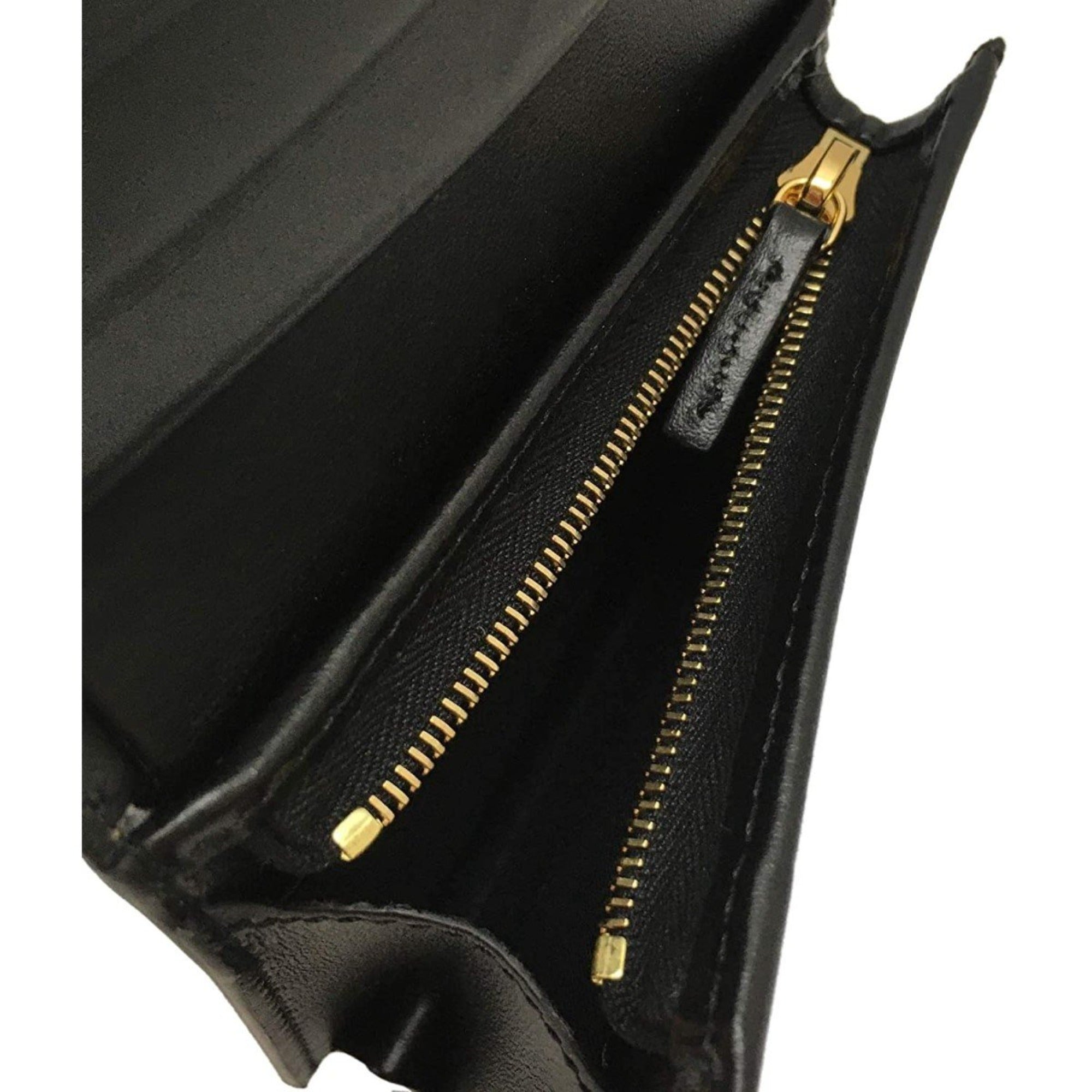 Fendi Calf Leather F Logo Blue Brown Small Bifold Wallet 8M0420 at_Queen_Bee_of_Beverly_Hills