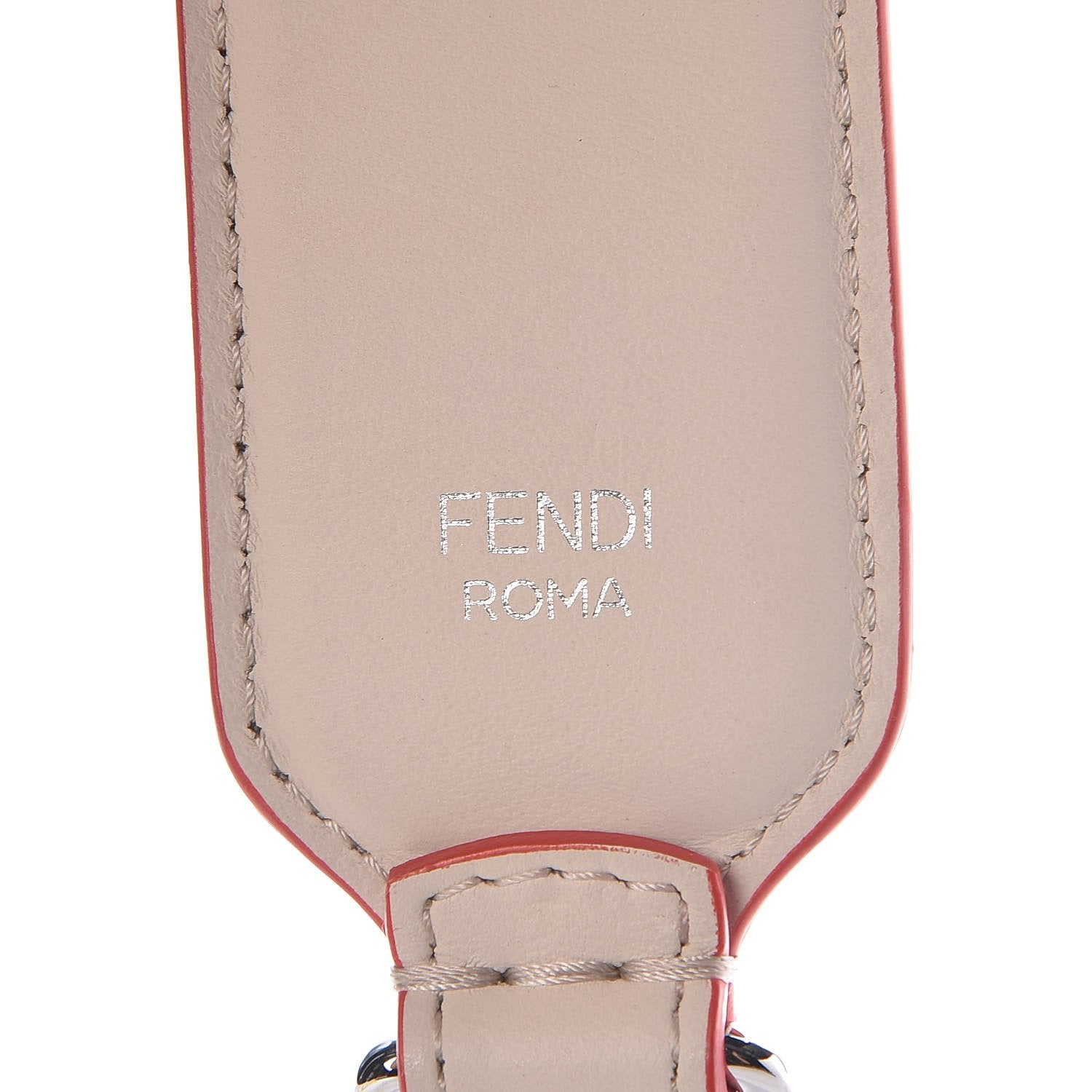 Fendi Camelia Beige Multicolor Studded "FUN" Mini Leather Shoulder Strap 8AV105 at_Queen_Bee_of_Beverly_Hills